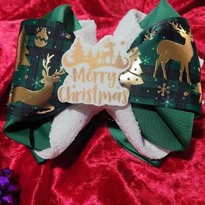 Christmas Deer Bow